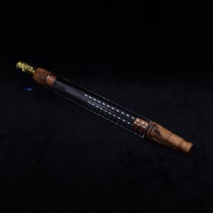 This image portrays Dynavap 3XL Boro-Glass/Bocote Burl Wood Specialty Stem Setup-NEW! by Dovetail Woodwork.