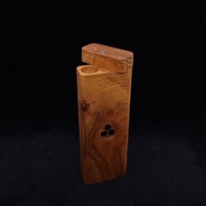 This image portrays Dynavap Device/Material Storage Case-Walnut Burl-Slim XL by Dovetail Woodwork.