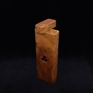 This image portrays Dynavap Device/Material Storage Case-Walnut Burl-Slim XL by Dovetail Woodwork.