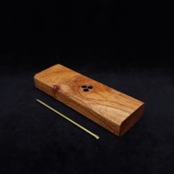 This image portrays Dynavap Device/Material Storage Case-Walnut Burl-Slim XL by Dovetail Woodwork.