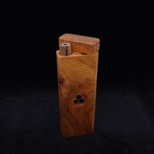 This image portrays Dynavap Device/Material Storage Case-Walnut Burl-Slim XL by Dovetail Woodwork.