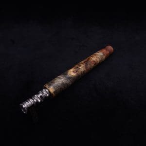 This image portrays Blunt/Spliff Dynavap XL Quad-Burl Stem + Matched Thuya Burl M.P.-NEW! by Dovetail Woodwork.