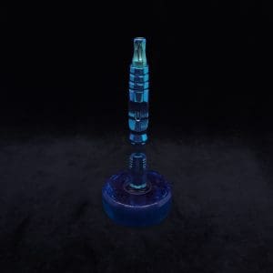 This image portrays DynaPuck-Cosmic Series-Dynavap Stem Display by Dovetail Woodwork.