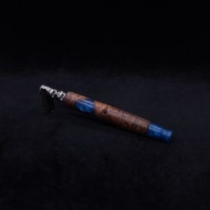 This image portrays Straight Taper Dynavap XL Burl Hybrid Stem + Book-Matched M.P. - NEW! by Dovetail Woodwork.