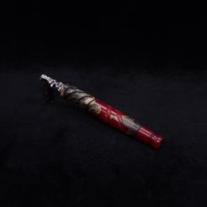 This image portrays Cascades Dynavap XL Burl Luminescent Hybrid Stem + Book-Matched M.P.-NEW/2025 by Dovetail Woodwork.