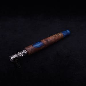 This image portrays Straight Taper Dynavap XL Burl Hybrid Stem + Book-Matched M.P. - NEW! by Dovetail Woodwork.