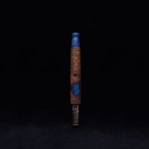 This image portrays Straight Taper Dynavap XL Burl Hybrid Stem + Book-Matched M.P. - NEW! by Dovetail Woodwork.