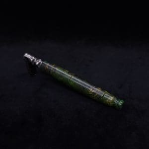 This image portrays Straight Taper Dynavap XL Burl Hybrid Stem + Book-Matched M.P. - NEW! by Dovetail Woodwork.