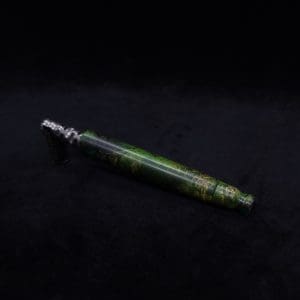 This image portrays Straight Taper Dynavap XL Burl Hybrid Stem + Book-Matched M.P. - NEW! by Dovetail Woodwork.