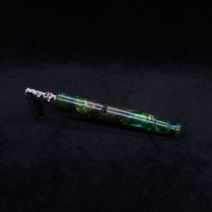 This image portrays Straight Taper Dynavap XL Burl Hybrid Stem + Book-Matched M.P. - NEW! by Dovetail Woodwork.