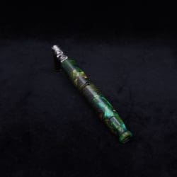 This image portrays Straight Taper Dynavap XL Burl Hybrid Stem + Book-Matched M.P. - NEW! by Dovetail Woodwork.