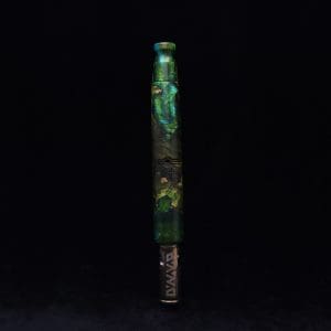 This image portrays Straight Taper Dynavap XL Burl Hybrid Stem + Book-Matched M.P. - NEW! by Dovetail Woodwork.