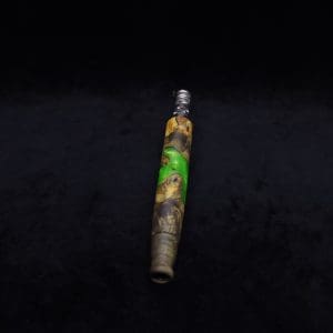 This image portrays Straight Taper Dynavap XL Burl Hybrid Stem + Book-Matched M.P. - NEW! by Dovetail Woodwork.