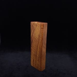 This image portrays Dynavap Device Dugout/Material Storage Case-Walnut Burl-Slim Stash XL by Dovetail Woodwork.