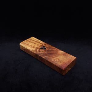 This image portrays Dynavap Device Dugout/Material Storage Case-Walnut Burl-Slim Stash XL by Dovetail Woodwork.