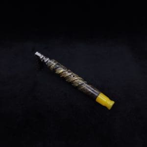 This image portrays Helical Dynavap XL Burl Stem + (2) Book-Matched M.P.'s-NEW! by Dovetail Woodwork.