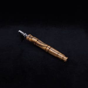 This image portrays Spiraled Hourglass XL Burl Dynavap Stem + Book-Matched M.P. - NEW! by Dovetail Woodwork.