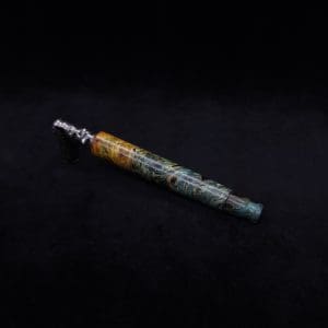 This image portrays Straight Taper Dynavap XL Burl Hybrid Stem + Book-Matched M.P. - NEW! by Dovetail Woodwork.