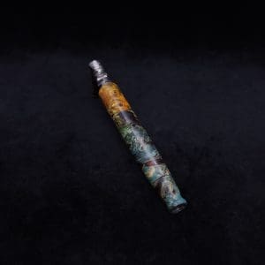 This image portrays Straight Taper Dynavap XL Burl Hybrid Stem + Book-Matched M.P. - NEW! by Dovetail Woodwork.