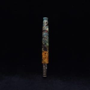 This image portrays Straight Taper Dynavap XL Burl Hybrid Stem + Book-Matched M.P. - NEW! by Dovetail Woodwork.