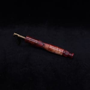 This image portrays Vaulted XL Burl Hybrid Dynavap Stem + Book-Matched Specialty Mouthpiece - NEW DESIGN ☘ by Dovetail Woodwork.