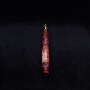 This image portrays Vaulted XL Burl Hybrid Dynavap Stem + Book-Matched Specialty Mouthpiece - NEW DESIGN ☘ by Dovetail Woodwork.