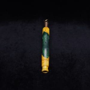 This image portrays Tri-Axial XL Burl Hybrid Dynavap Stem + Book-Matched M.P. - NEW DESIGN! by Dovetail Woodwork.