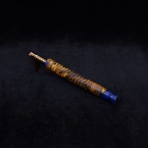 This image portrays 3D Interlaced XL Hybrid-Dynavap Stem + Book-Matched M.P. - New! by Dovetail Woodwork.