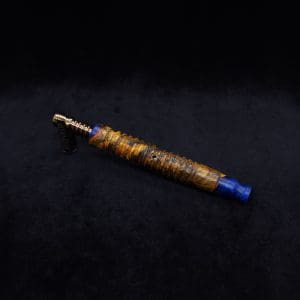 This image portrays 3D Interlaced XL Hybrid-Dynavap Stem + Book-Matched M.P. - New! by Dovetail Woodwork.