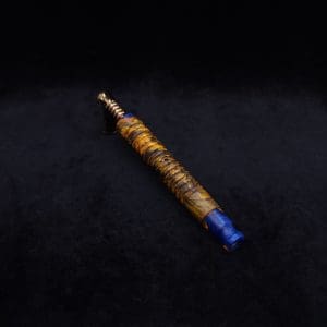 This image portrays 3D Interlaced XL Hybrid-Dynavap Stem + Book-Matched M.P. - New! by Dovetail Woodwork.