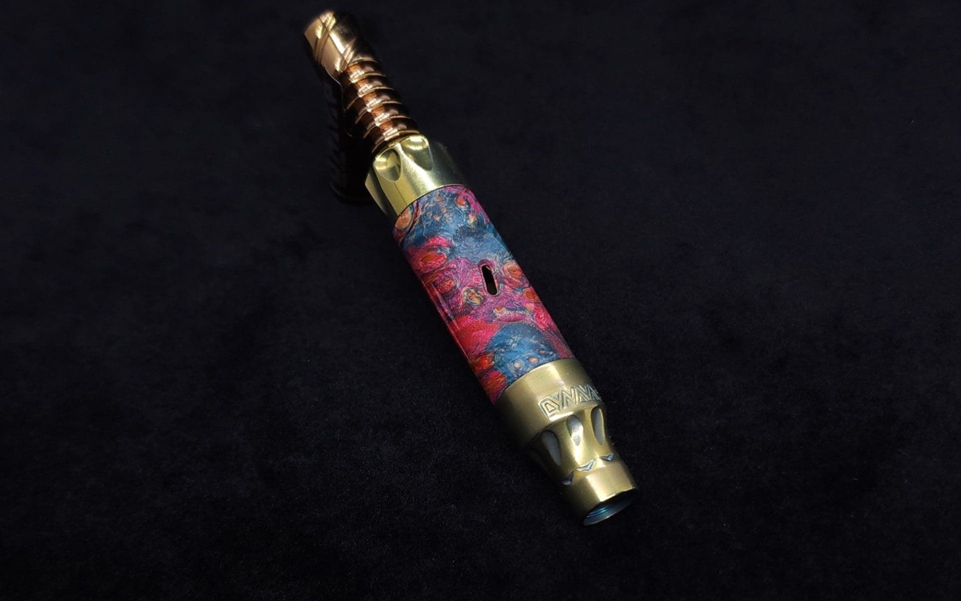 This image portrays Vong[i] Cosmic Burl Sleeve-Highly Figured Elm Burl by Dovetail Woodwork.
