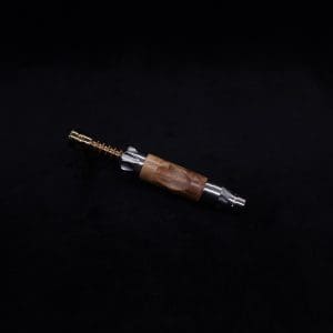 This image portrays Vong[i] Burl Wood Sleeve-Graybox Burl Wood by Dovetail Woodwork.