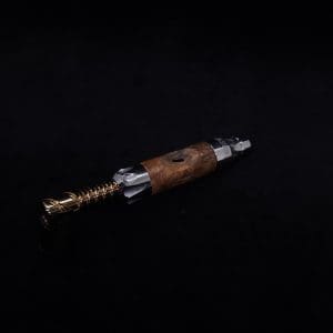 This image portrays Vong[i] Burl Wood Sleeve-Graybox Burl Wood by Dovetail Woodwork.