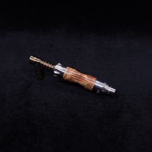 This image portrays Vong[i] Cosmic Burl Sleeve-Highly Figured Maple Burl Hybrid by Dovetail Woodwork.