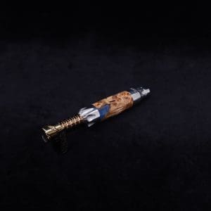 This image portrays Vong[i] Cosmic Burl Sleeve-Highly Figured Maple Burl Hybrid by Dovetail Woodwork.