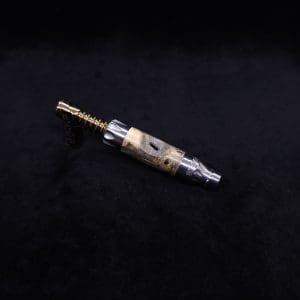 This image portrays Vong[i] Cosmic Burl Sleeve-Buckeye Burl by Dovetail Woodwork.