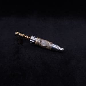 This image portrays Vong[i] Cosmic Burl Sleeve-Buckeye Burl by Dovetail Woodwork.