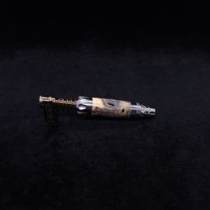 This image portrays Vong[i] Cosmic Burl Sleeve-Buckeye Burl by Dovetail Woodwork.