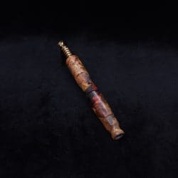 Vaulted XL Rare Amboyna Burl Dynavap Stem + Book-Matched Mouthpiece - NEW DESIGN ☘