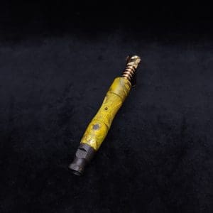 This image portrays Tri-Axial (Standard) Burl Dynavap Stem + Matched M.P. - NEW DESIGN! by Dovetail Woodwork.