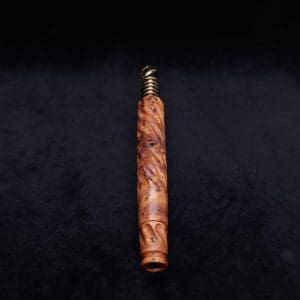 This image portrays Segmented Helix XL-Dynavap Stem + Book-Matched Helix M.P. - New! by Dovetail Woodwork.