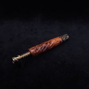 This image portrays Segmented Helix Thuya Burl-Dynavap Stem (Standard) + (2) Helix M.P.'s - New! by Dovetail Woodwork.