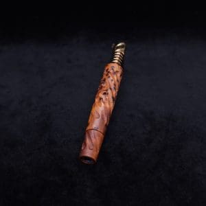 This image portrays Segmented Helix Thuya Burl-Dynavap Stem (Standard) + (2) Helix M.P.'s - New! by Dovetail Woodwork.