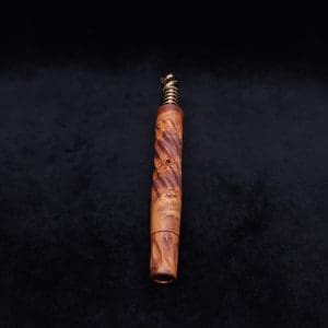 This image portrays The Twisted XL-Dynavap Stem + Book-Matched M.P. - New! by Dovetail Woodwork.