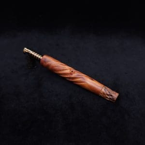 This image portrays The Twisted XL-Dynavap Stem + Matched M.P. - New! by Dovetail Woodwork.