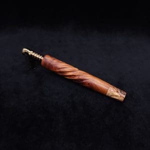 This image portrays The Twisted XL-Dynavap Stem + Matched M.P. - New! by Dovetail Woodwork.