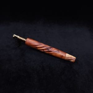 This image portrays The Twisted XL-Dynavap Stem + Matched M.P. - New! by Dovetail Woodwork.