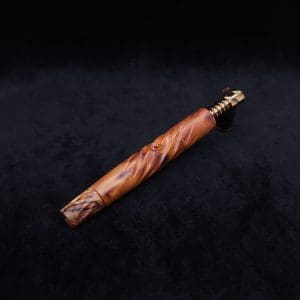 This image portrays The Twisted XL-Dynavap Stem + Matched M.P. - New! by Dovetail Woodwork.