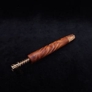 This image portrays The Twisted XL-Dynavap Stem + Matched M.P. - New! by Dovetail Woodwork.