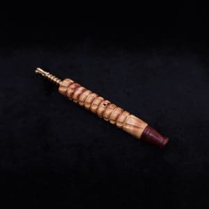 This image portrays Mech Spiraled XL-Dynavap Stem + Matched M.P. - New! by Dovetail Woodwork.